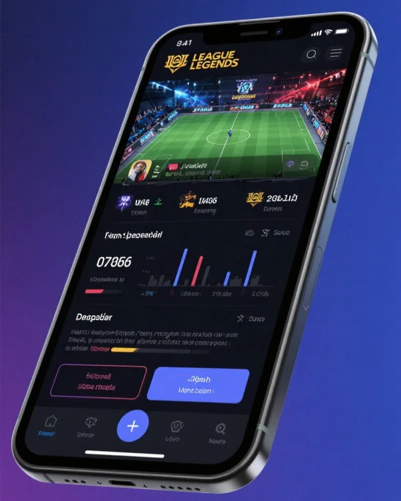 英雄联盟 App Interface Showcase